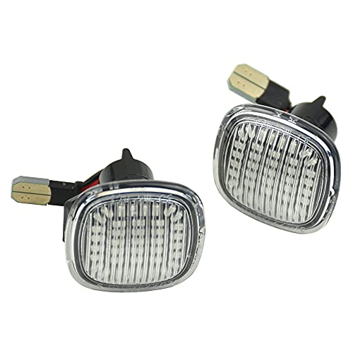 	 Luz De SeñAl De Giro Indicadora De Luces Laterales para Seat Cordoba Ibiza Mk2 Leon Mk1, Luz Repetidora De Marcador DináMico Led De 12 V, Carcasa De ABS, 2 Piezas