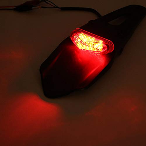 Luz Trasera Led Para Motocicleta Guardabarros Fender Stop Trasero Mx Trail Supermoto