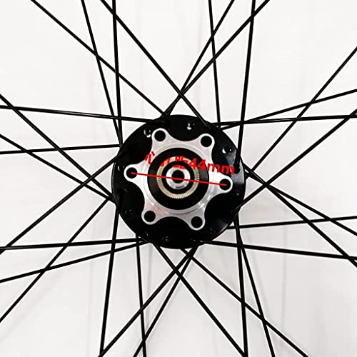 L&WB Bicicleta Rim 26 27.5 29 Pulgadas Bicicleta De Montaña Pasta De Ruedas MTB Llantas De Pared De Doble Pared Freno De Disco 8-10 Cassette De Velocidad HUB 32H QR,Amarillo,26in