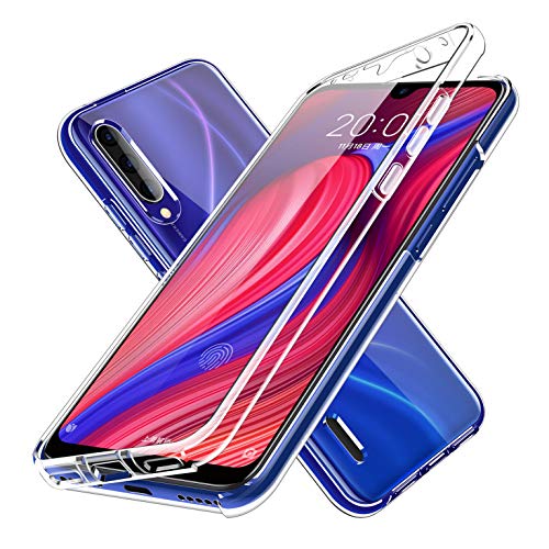 LXHGrowH Funda para Xiaomi Mi A2 - Carcasa Completa Anti-Shock [360°] Full Body Protección [Silicona TPU Frente] y [Duro PC Back] para Xiaomi Mi A2 / Mi 6X - Cover Doble [Transparente]