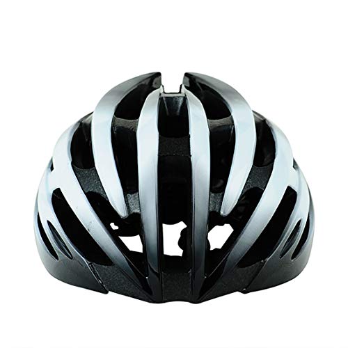 LXJ Casco de ciclismo para hombre cómodo transpirable casco de bicicleta de carretera cascos de bicicleta totalmente formados (Negro-blanco)