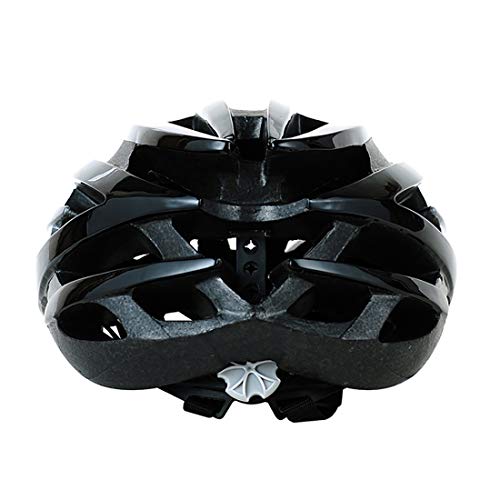 LXJ Casco de ciclismo para hombre cómodo transpirable casco de bicicleta de carretera cascos de bicicleta totalmente formados (Negro-blanco)