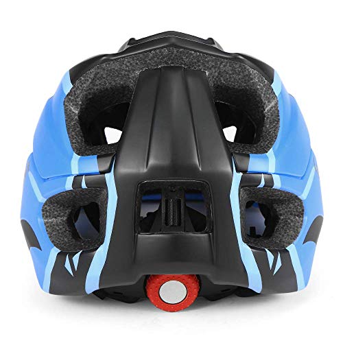 LXYDD Casco para niños Casco para niños con mentonera,Mentonera Desmontable,13 Orificios de Ventilación,Casco para Bicicleta para niñas y niños,Adapta al tamaño de la Cabeza 48-56cm,Dark Blue