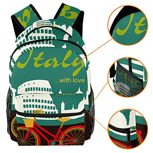 LXYDD Mochila casual duradera bicicleta italiana