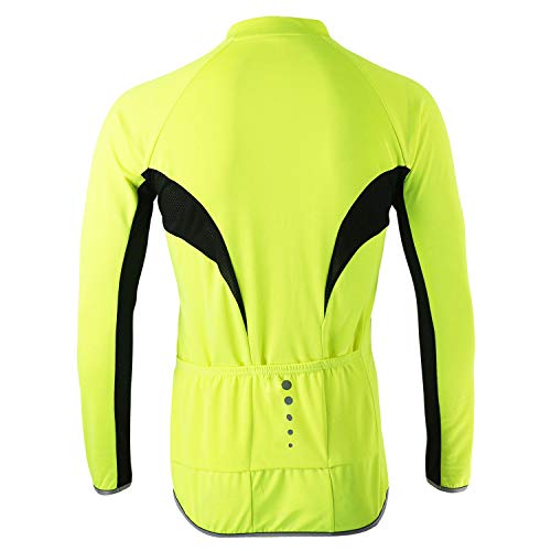 LY4U Maillot de Ciclismo de Manga Larga para Hombre Ciclismo Ciclismo Tops MTB Transpirable de Secado rápido Camisa de Bicicleta de montaña Ropa de Bicicleta de Carreras