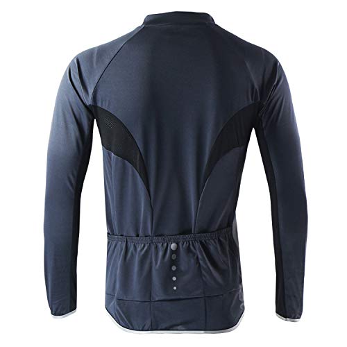 LY4U Maillot de Ciclismo de Manga Larga para Hombre Ciclismo Ciclismo Tops MTB Transpirable de Secado rápido Camisa de Bicicleta de montaña Ropa de Bicicleta de Carreras