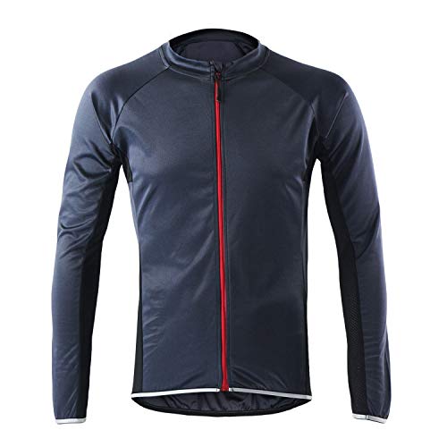 LY4U Maillot de Ciclismo de Manga Larga para Hombre Ciclismo Ciclismo Tops MTB Transpirable de Secado rápido Camisa de Bicicleta de montaña Ropa de Bicicleta de Carreras