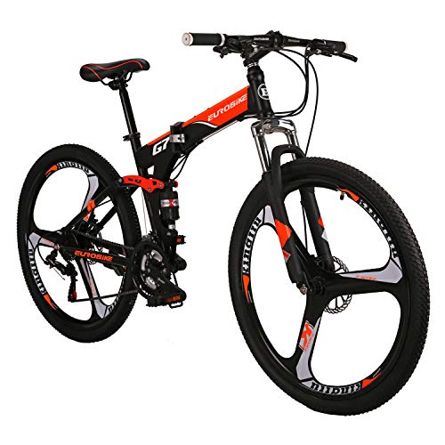 LZBIKE BICYCE G7 27.5 pulgadas bicicleta de montaña Floding Bike 3 radios ruedas shimano 21 velocidad cambio izquierda 3 derecha 7 marco absorción de choque bicicleta montaña naranja 27.5 pulgadas