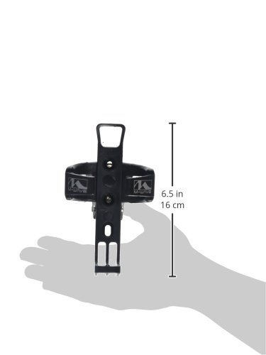 M-Wave 340950.0 Portabidón Nylon, Trinkflaschenhalter Schwarz, 340950, Negro, 0,5-1 Litro