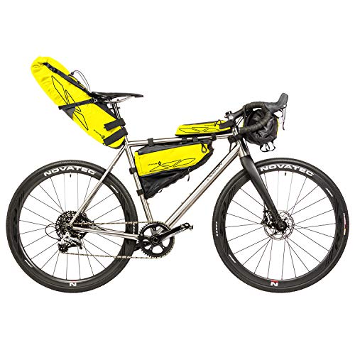 M-Wave Rough Ride Top Bolsa para Tubo Superior de Bicicleta, Color Amarillo neón, Unisex Adulto, ca. 7x8,5x29 cm