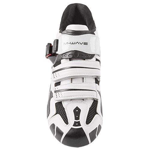 M-Wave X1 - Zapato para Bicicleta de montaña, Color Blanco/Negro, 46