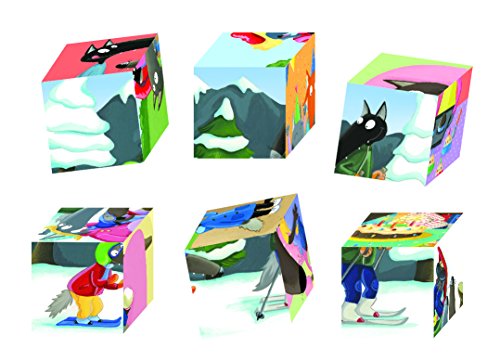 MA BIBLIOTHÈQUE CUBE - P'TIT LOUP: Contient 1 jeu de cubes et 4 albums : P'tit Loup n'aime que les pâtes ; P'tit Loup fête son anniversaire ; P'tit ... Loup devient grand frère (Coffrets éveil)