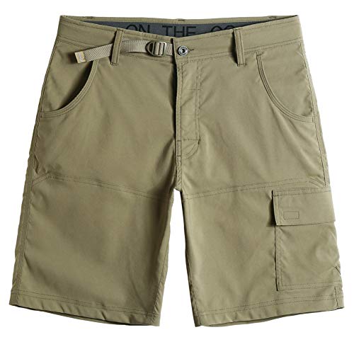 MaaMgic Pantalones Cortos Hombre Bermudas Cargo Hombre Pantalones de Acampada y Senderismo Pantalon Montaña Hombre Respirable Nailon Ligero Secado Rápido, Aceituna, Size 34