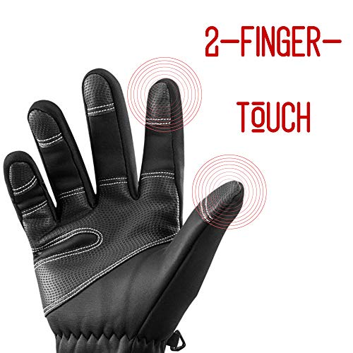 MACCIAVELLI Guantes Ciclismo de Invierno | Guantes MTB para Pantalla Táctil | Adecuado para Bicicleta de Carretera, de Montaña y como Guantes Moto – para Hombres y Mujeres