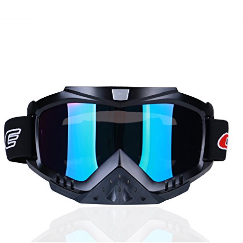 madbike Motocicleta motocross gafas Deportes al aire libre Dirt Bike ATV MX Off-Road Goggles (rainbow)