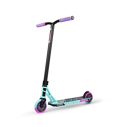 MADD MGP Gear MGX Freestyle Stunt Scooter Pro - Patinete para acrobacias, color turquesa y rosa