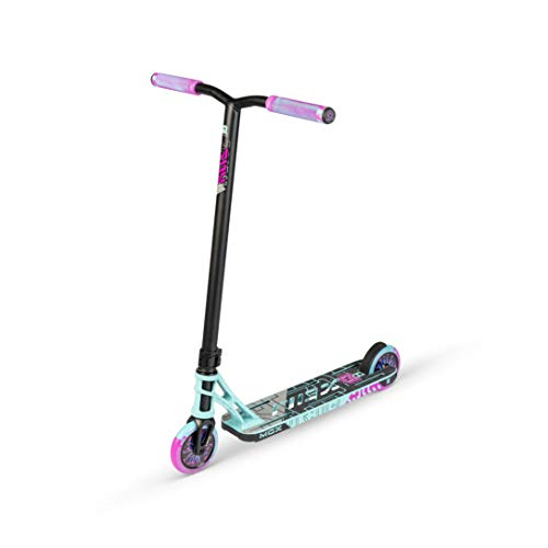 MADD MGP Gear MGX Freestyle Stunt Scooter Pro - Patinete para acrobacias, color turquesa y rosa