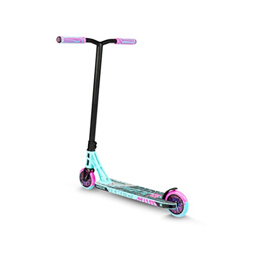 MADD MGP Gear MGX Freestyle Stunt Scooter Pro - Patinete para acrobacias, color turquesa y rosa