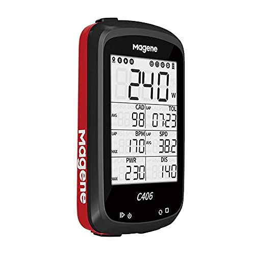 Magene C406 Ordenador para Bicicleta Pantalla LCD de 2,5 Pulgadas GPS Resistente al Agua Inalámbrico Inteligente Montaña Bicicleta Monitor Datos de Ciclismo