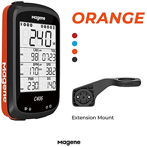 Magene C406 Ordenador para Bicicleta Pantalla LCD de 2,5 Pulgadas GPS Resistente al Agua Inalámbrico Inteligente Montaña Bicicleta Monitor Datos de Ciclismo