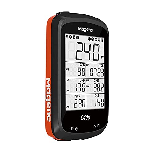 Magene C406 Ordenador para Bicicleta Pantalla LCD de 2,5 Pulgadas GPS Resistente al Agua Inalámbrico Inteligente Montaña Bicicleta Monitor Datos de Ciclismo