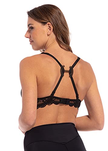 MAGIC BODYFASHION Magic Clip Sujetador, Transparente (Transparente 6440), Medium (Talla del Fabricante: Talla única) (Pack de 4) para Mujer