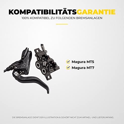 Magura Pastillas de Freno MT-5 MT-7 Type 8 para Freno de Disco Bicicleta I Sinterizado I Alto Rendimiento I Durable & Ajuste Pastillas de Freno Bicicleta