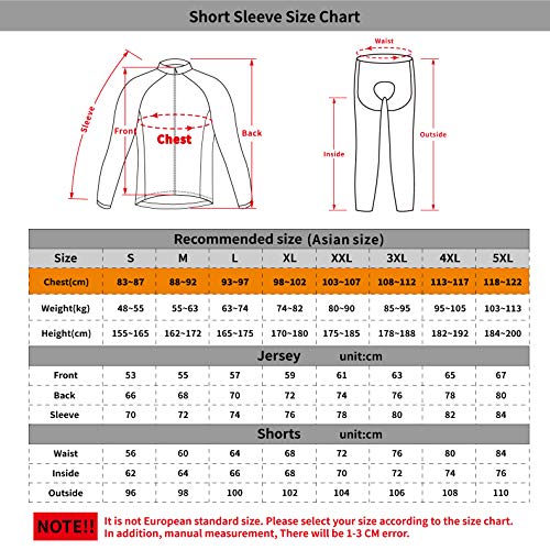 Maillot Ciclismo Hombres Manga Largo y Pantalones Ajustados 3D Acolchado Forro Térmico de Lana Anti-Viento Invierno/Otoño/Primavera