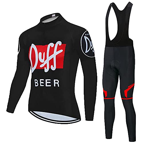 Maillot Ciclismo Invierno Hombre 20D Acolchado Gel Ropa Térmica Ciclismo Camiseta Bicicleta+Culote Ciclismo