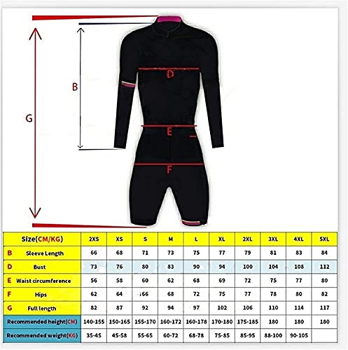 Maillot Ciclismo Transpirable elástico SkinSuit de ciclismo para mujer, mono de ciclismo de manga larga femenina ciclista de mono traje de outdoor sudor camisa ropa ropa ( Color : 3277 , Size : 4XL )