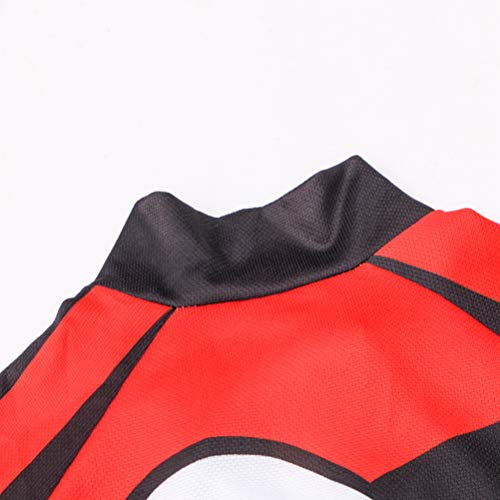 Maillot de ciclismo con manga corta para hombre (2020). Ropa de cilcismo para exteriores, bici de montaña, Hombre, rojo, Chest 37"-38.6"=TAG L