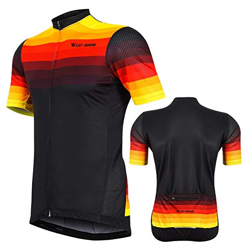 Maillot de ciclismo de manga corta para hombre, 29 bolsillos, cómodo y transpirable, resistente al viento, secado rápido, ropa deportiva para ciclismo, correr, ciclismo, senderismo, montañismo