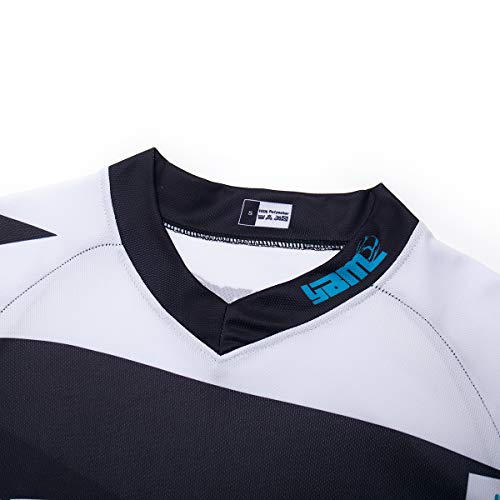 Maillot de Ciclismo para Hombre MTB Shirt de Manga Larga Transpirable Camiseta de Bicicleta de Montaña