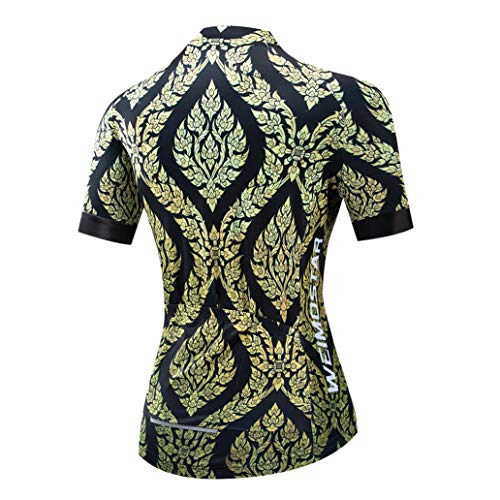 Maillot de ciclismo para mujer, camiseta de ciclismo para bicicleta y equipo de carreras, Cubo Oro, Medium