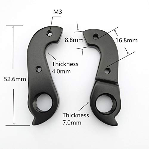 MAIOPA Duradera 1pc MTB Bicicletas Desviador Hanger Bike Gear Hanger Cycle Gear Hanger Dropout for Cervelo R2 R3 R5 S2 S3 S5 desviador Perchas Fáciles de reemplazar (Color : D)