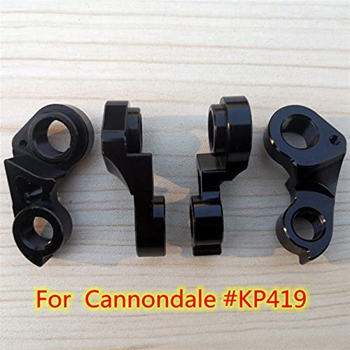 MAIOPA Duradera 2pcs CNC Percha de desviador Trasero de Bicicleta para GT Rejilla Cannondale KP419 Synapse Carbon Quick Neo Slate Superx Topstone F-SI Dropout Fáciles de reemplazar (Color : Black)