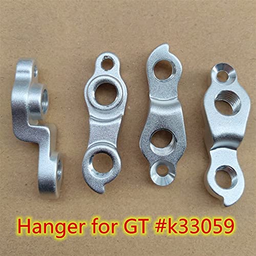 MAIOPA Duradera 5pcs Bicycle Mech Dropout para Bike DimeLeur GT # K33059 Epantera Blot GT Zaskar LT Aleación 2020 MTB Frame Trasero Percha de desviador Fáciles de reemplazar (Color : Silver)