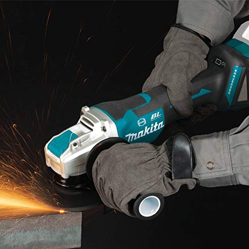 Makita DGA519Z Miniamoladora BL 18V LXT 125 mm X-Lock/Solo, sin batería y sin Cargador, 50 W, 18 V, Negro, One size