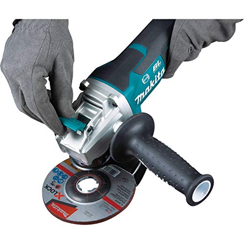 Makita DGA519Z Miniamoladora BL 18V LXT 125 mm X-Lock/Solo, sin batería y sin Cargador, 50 W, 18 V, Negro, One size