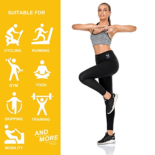 Mallas Adelgazantes para Sudar, Leggins Reductores Mujer Push Up, Mayas Deportivas, Pantalones Jogger de SCR-5500 - Efecto Sauna & Compresion - Yoga Running Fitness Deporte