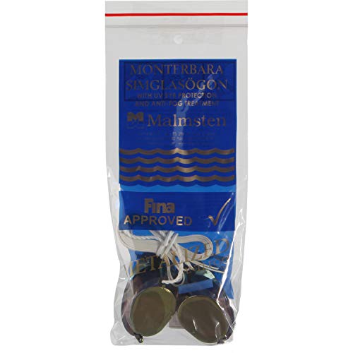 Malmsten Suecas Metallic Gafas de Natación, Unisex, Dorado