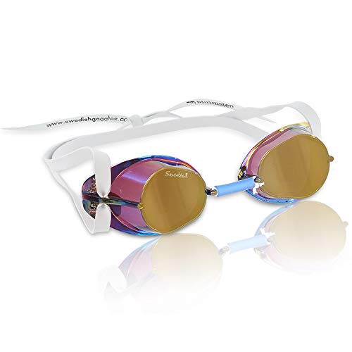 Malmsten Suecas Metallic Gafas de Natación, Unisex, Dorado