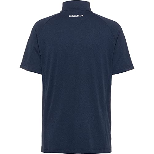 Mammut Aegility Half Zip Camiseta, Azul Marino/Blanco, Extra-Large para Hombre