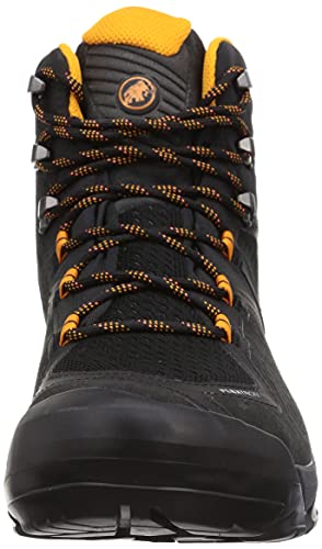 MAMMUT Bota SAPUEN High GTX, Botas de Senderismo Hombre, Black/Dark Radiant, 45 1/3 EU