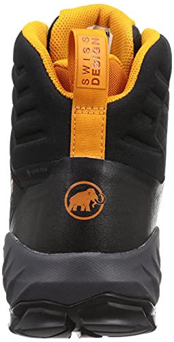 MAMMUT Bota SAPUEN High GTX, Botas de Senderismo Hombre, Black/Dark Radiant, 45 1/3 EU