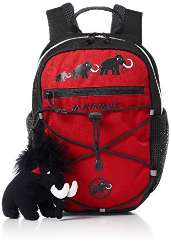 Mammut - Mochila infantil (con cremallera), Negro (Black / Inferno), 28 x 15 x 22 cm, 4 litros