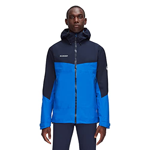 Mammut Sudadera con Capucha Convey Tour Chaqueta Hardshell, poliéster, Material Principal – Membrana: 100% politetrafluoroetileno, Azul Marino, XX-Large para Hombre