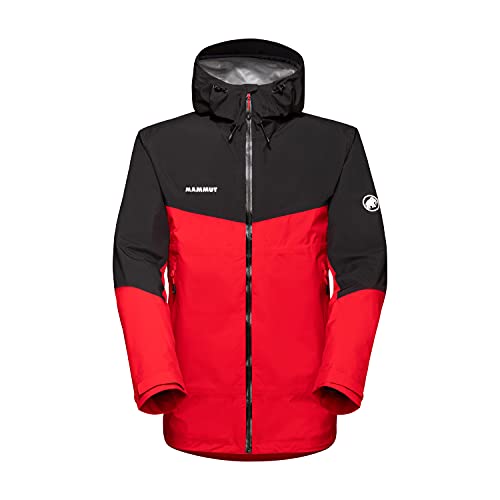 Mammut Sudadera con Capucha Convey Tour Chaqueta Hardshell, poliéster, Material Principal – Membrana: 100% politetrafluoroetileno, Magma-Black, XX-Large para Hombre