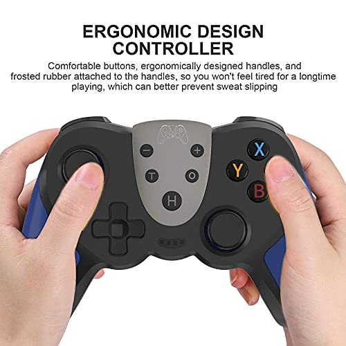 Mando para Nintendo Switch, KINGEAR Wireless Controller para Nintendo Switch Compatible con Switch/Switch Lite/PC, Mando Inalambrico para Juegos con 6 Ejes/Turbo/Control de movimiento/NFC