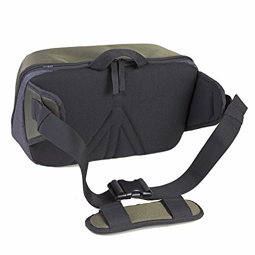 Manfrotto Street - Riñonera / Sling para cámara CSC (Ideal para el dji Mavic Pro, divisores extraíbles, Transporte Cruzada o a Cintura) Verde y Negro